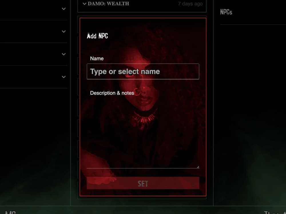 AW Central NPC dialog screenshot
